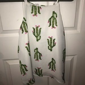 Flowing cactus tank top